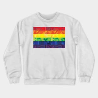 Rainbow Geometric Crewneck Sweatshirt